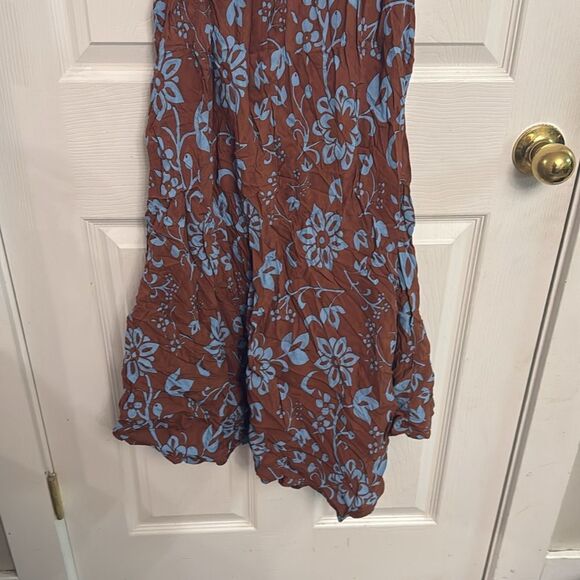 Faithfull the Brand Artemisia Halterneck Midi Dress Oceania Floral Print Size 2 - Picture 5 of 8